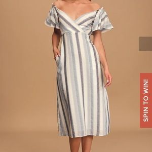 Lulus blue santorini dress